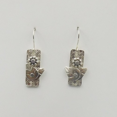 DKC-1161 Earrings  Flower Garden $76 at Hunter Wolff Gallery